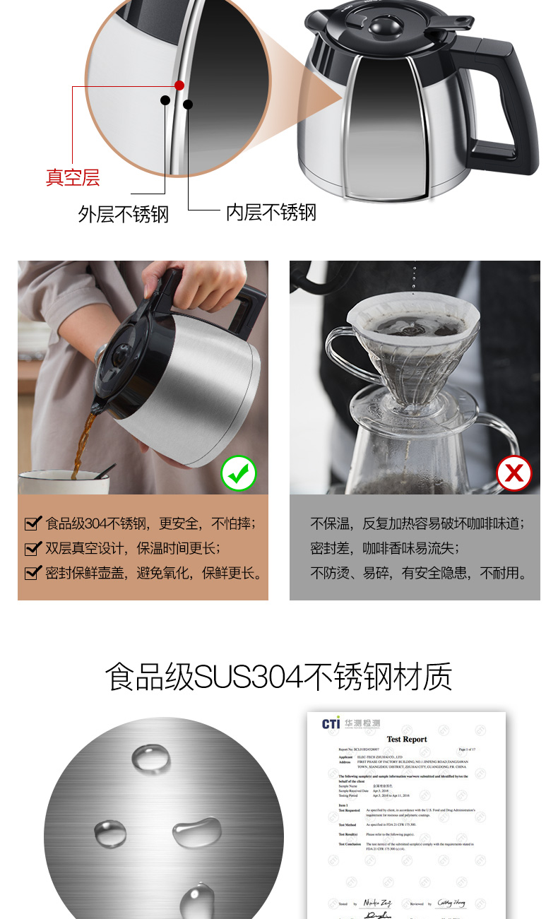 Máy pha cà phê ACA Bắc Mỹ ACA GS125 tự động xay đậu Mỹ một máy pha trà - Máy pha cà phê máy ép cà phê