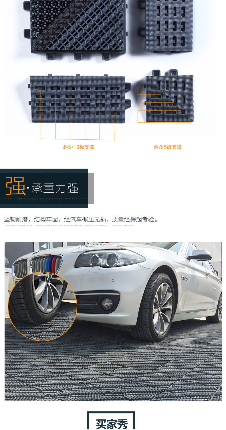 thư viện Á tùy chỉnh chống trượt Thảm ngoài trời của khách sạn trung tâm sảnh bụi mat openwork khâu triple trượt thảm - Thảm sàn thảm lót nhà tắm chống trơn