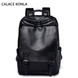 Вместительная и большая сумка для школьников для путешествий, школьный рюкзак, ноутбук, из натуральной кожи, 15.6 дюймов