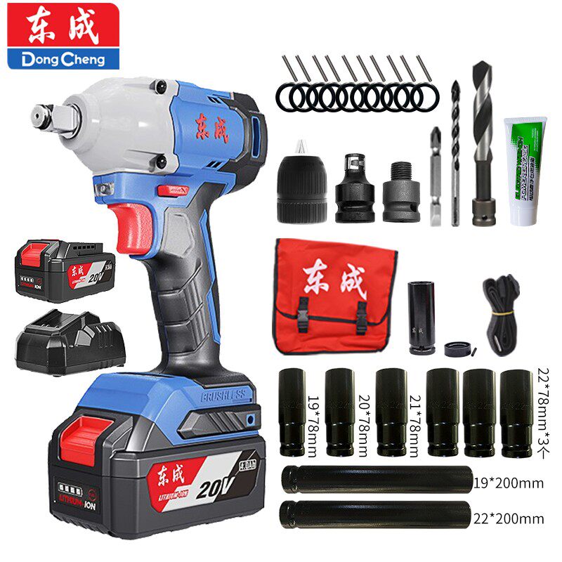 Dongcheng power tool DCPB298B electric wrench lithium battery shelf worker Dongcheng wind cannon impact electric wrench charging