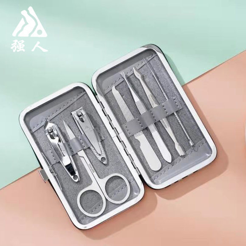 Strongman Nail Clipper Nail Clipper Set Seven-piece Household Pedicure Knife Manicure Tools Stainless Steel Portable