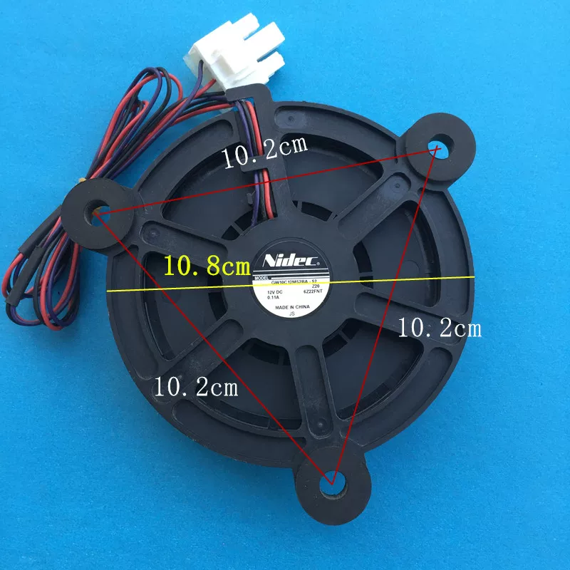 Подходит для холодильника Haier охлаждающий вентилятор GW10C12MS2BA-52 12VDC 0.11A 3‑ный замороженный вентилятор