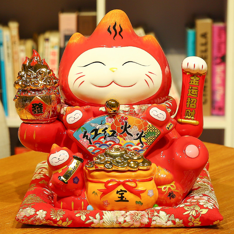 Cat shaking hands small piece of household living room fitting open gift shop electric home furniture