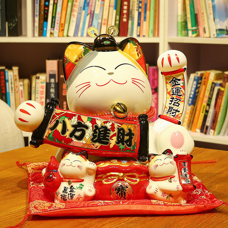 Three ten Just the same Shake Hands Tricks Cat Swing Piece Opening Size Number Shop Home Living Room Gift Recruiter