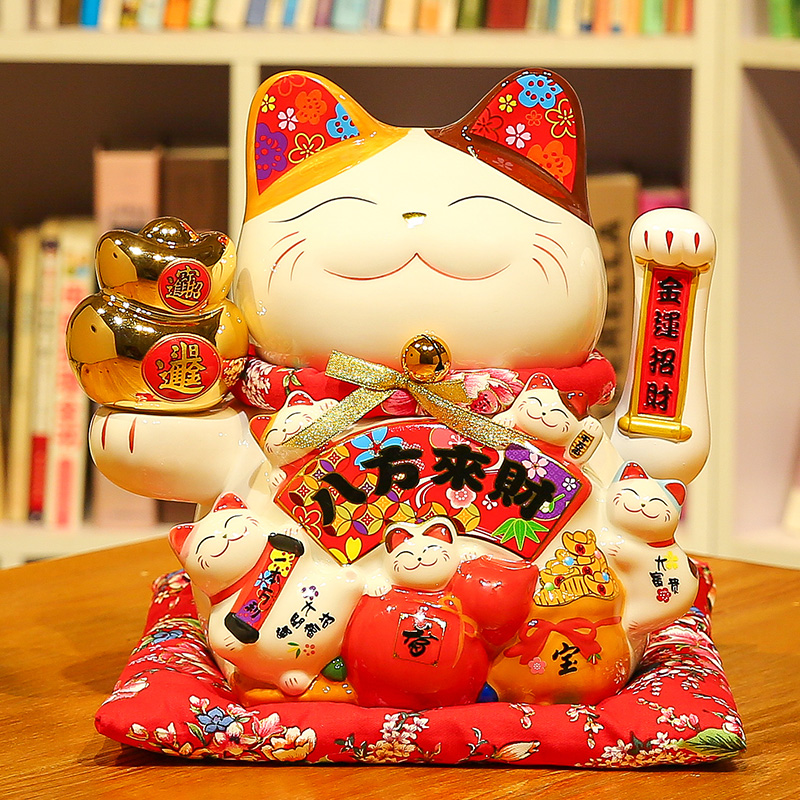 Three ten Just the same model of shaking hands Cat Swing Piece Opening Gift store size Number of home living room recruiter