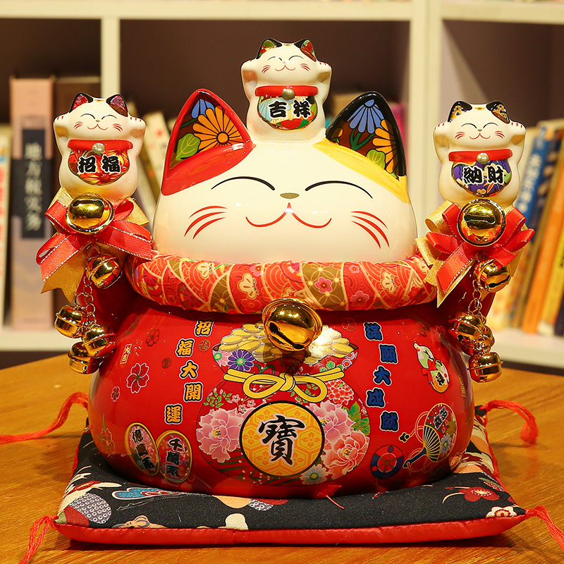 Culvert Merchants Cat Swing Piece Opening Deposit Money Deposit Silo Big Ceramics Japan Shop Home Creative Gift