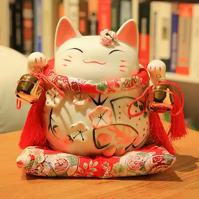 Hanqing Zhaocai cat ornaments opening a fortune piggy bank gift shop ceramic Japanese Japanese cashier counter