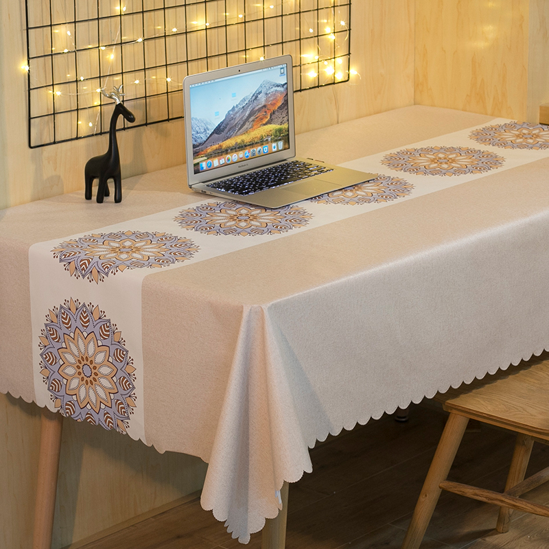Table Flag Table cloth Waterproof Anti Oil Wash Nets Red ins Dining table Bub art Nordic Wind rectangular tea table cloth