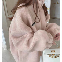 British Next Kiss maternity suit autumn and winter new style fashionable thickened lamb wool loose coat winter