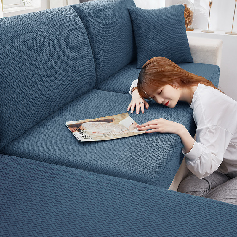 Rocky velvet elastic anti-slip sofa cover full bag universal sofa sleeve Four seasons universal thickened sloth full cover cloth