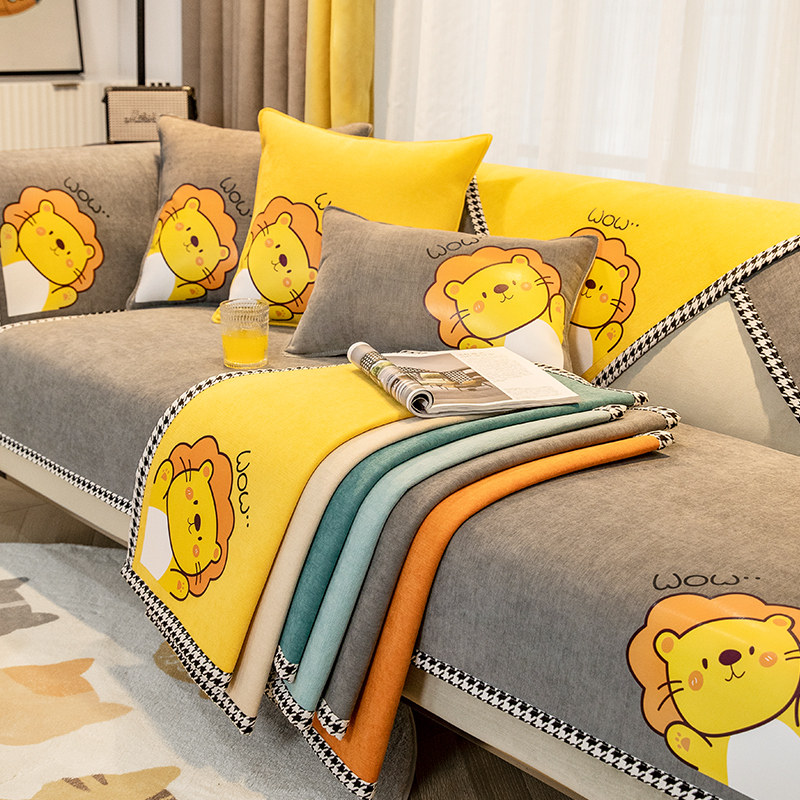 Snowier Sofa Cushion All Season Universal Non-slip Cushion Subminima Modern Sofa Cover Cute Cloves with cover cloth