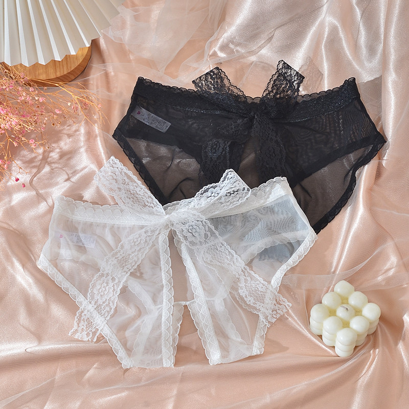 Large code free from disengaged hole crotch pants woman fat mm200 catty transparent mesh yarn sexy seductive outdoor flirting with Tiny pants-Taobao