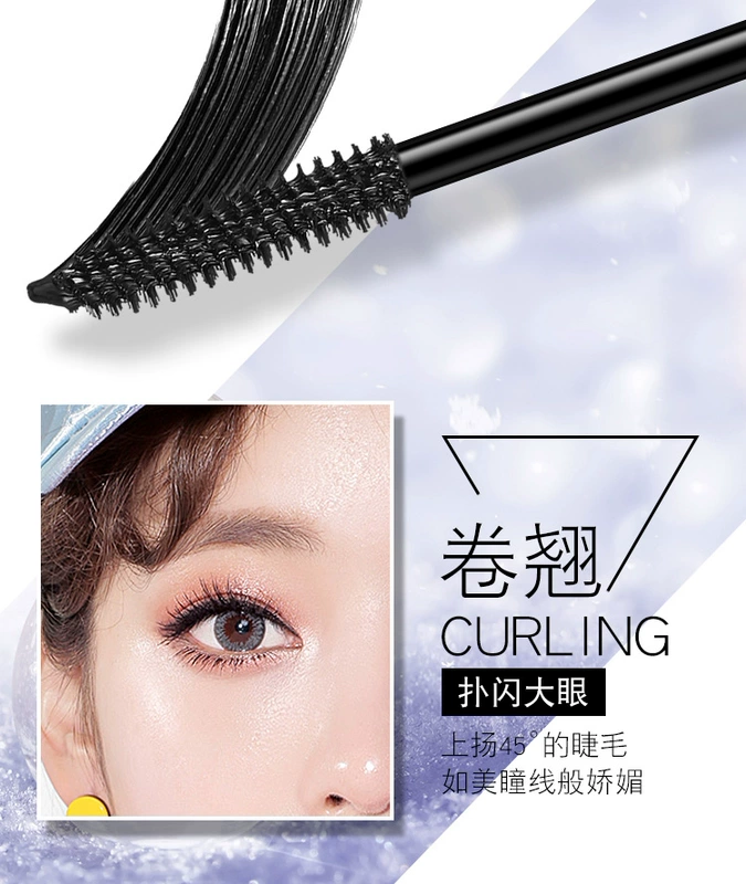 Liz sao mascara không thấm nước dài cong tự nhiên dài dày lâu dài không nở màu xanh khuyến cáo - Kem Mascara / Revitalash