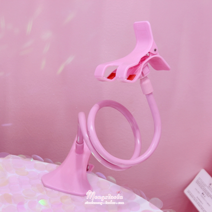 Girl Heart Candy Lazy Lazy Pink Pink Bedside Desktop Điện thoại Đa chức năng Lazy Clip Chủ - Phụ kiện điện thoại di động ốp lưng oppo f1
