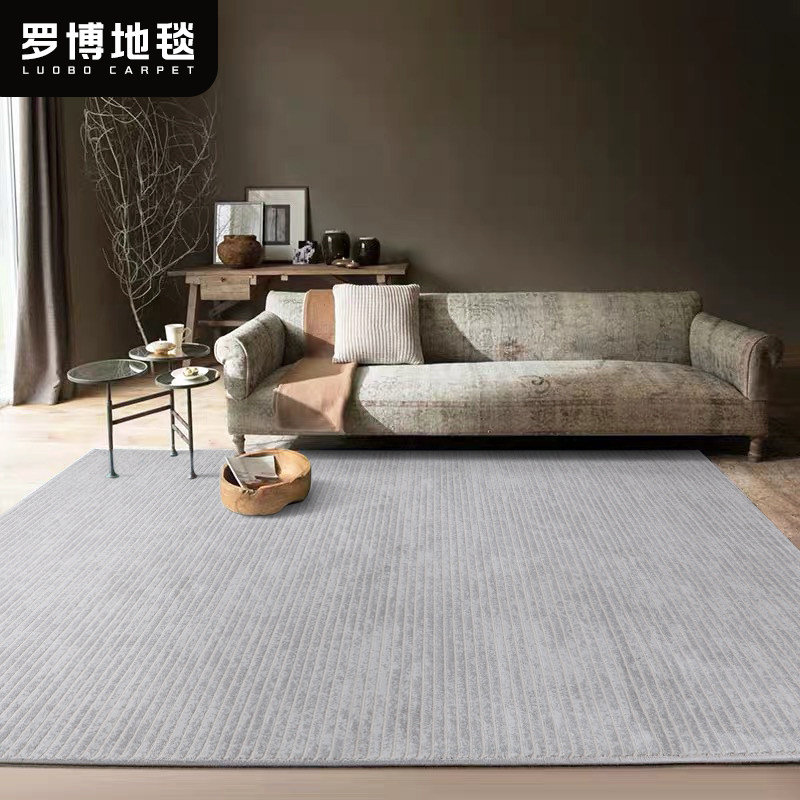 Turkey imported plain carpets stain-resistant simple living room coffee table mat gray Nordic modern home bedroom full shop