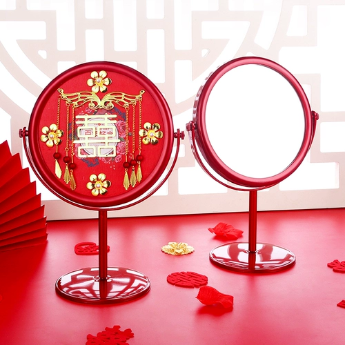 Свадебные принадлежности невеста, свадебный предмет, свадебное зеркало красное зеркало, пара приданого макияжа, брак, брак