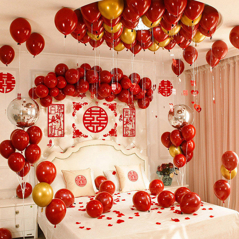 Wedding room set wedding new room decoration creative romantic balloon