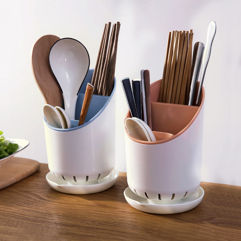 キッチン箸バレル水切り食器収納ボックススプーンフォーク収納ラックプラスチック箸バスケットクリエイティブ箸ホルダー箸ケージ
