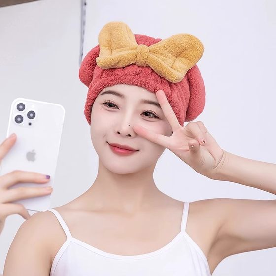 干发帽超强吸水速干帽加厚新款可爱干发巾洗头发浴帽女包头巾长发