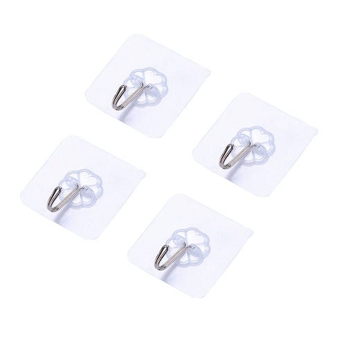 Гвоздь -безлетняя, без следа крючка, сильный липкий клей, прозрачная настенная стена, висящая одежда, звенья кухня творческий водонепроницаемый крючок крюк