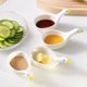 Swan seasoning dish ceramic relief soy sauce dish ຄົວເຮືອນ butterfly vinegar ຂະຫນາດນ້ອຍ dipping dish duck sauce ຖ້ວຍຂະຫນາດນ້ອຍ