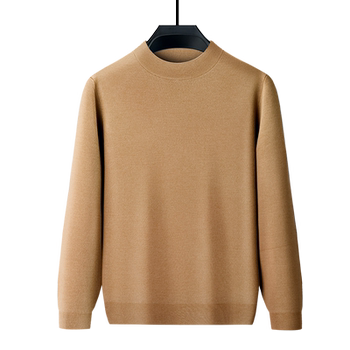 Pullover wool round neck high-end men's cardigan Pullover wool round neck high-end men's cardigan