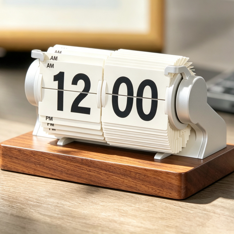Time Flowing Desktop Time Management Clock Creative Desk Setup Smart Multifunctional Alarm Clock Automatic Time Adjustment Page Turning Clock Time Flowing Desktop Time Management Clock Creative Desk Setup Smart Multifunctional Alarm Clock Automatic Time Adjustment Page Turning Clock