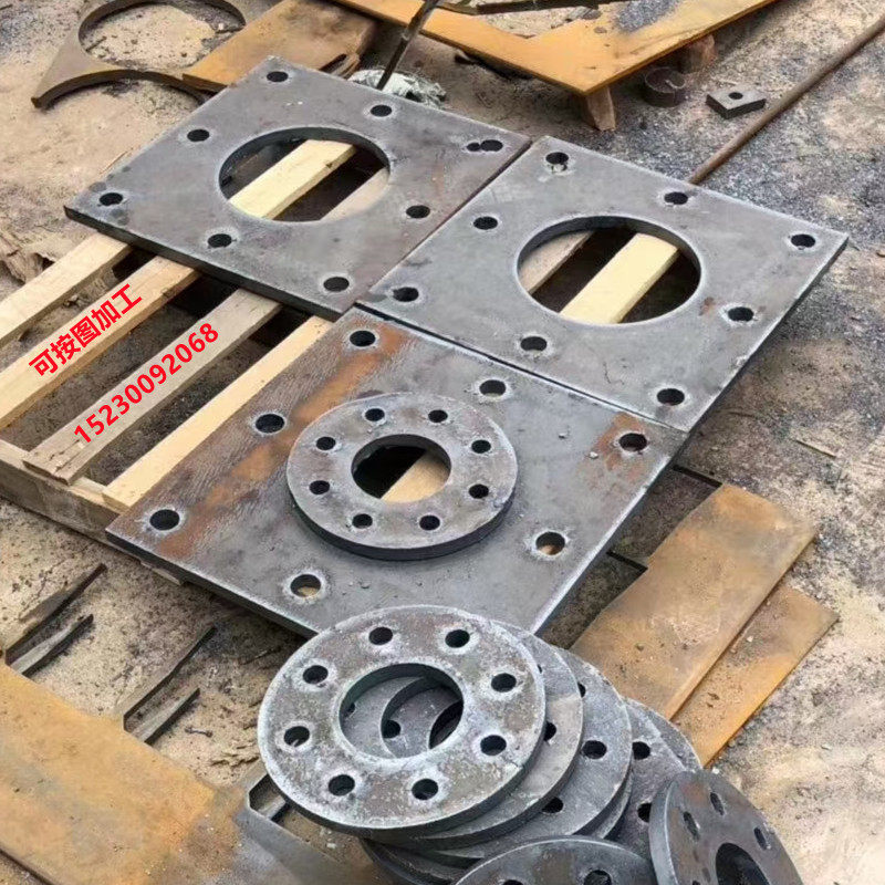 Foundation Bolt Pre-Embedded Flange Flange Base Embedded Steel Plate Profiled Steel Plate Can Be Used To Process Customization