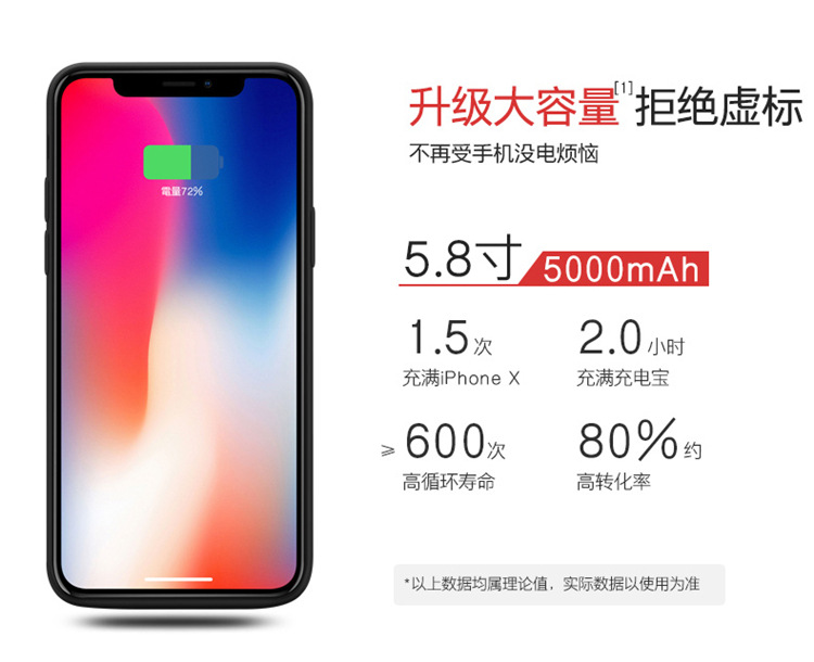 iPhoneX quay lại pin sạc kho báu iponeX Điện thoại di động Apple yêu điên cuồng fork 10 điện thoại di động vội vàng iphineX