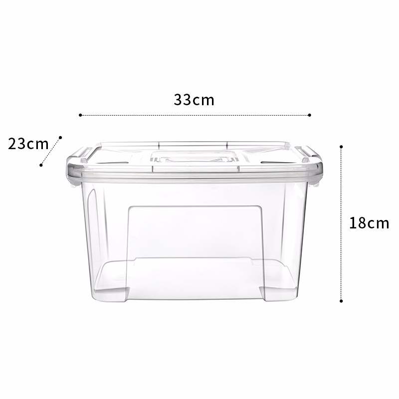Beautiful elegant containing box transparent plastic finishing box home thickened clothing Quilt Toy containing box 8 8L