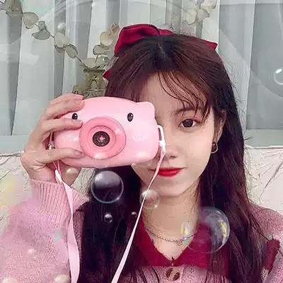 Piggy bubble blowing machine, children's shaking sound, net celebrity, the same camera, bear, automatic Miska toy, girl heart
