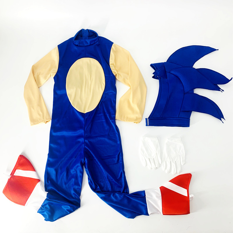 Halloween Blue Hedgehog Suit Halloween Costume