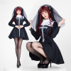 Halloween Gothic Ghost Bride Dress Halloween Dark Ghost Bride Long Dress