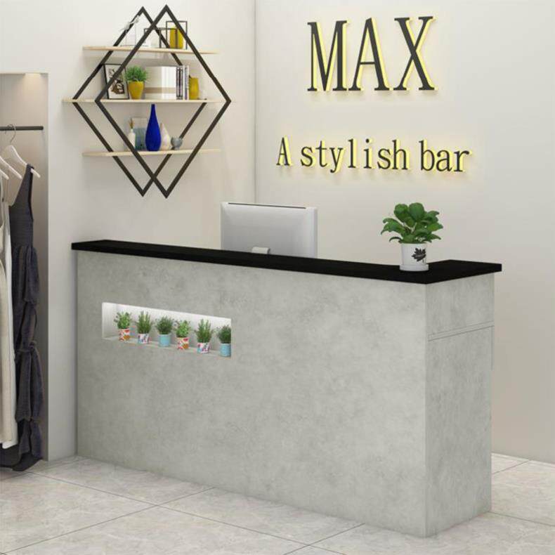 Auto repair shop desktop retro bar table Multi-function cash register counter High-end optician cafe Flower shop front desk bar