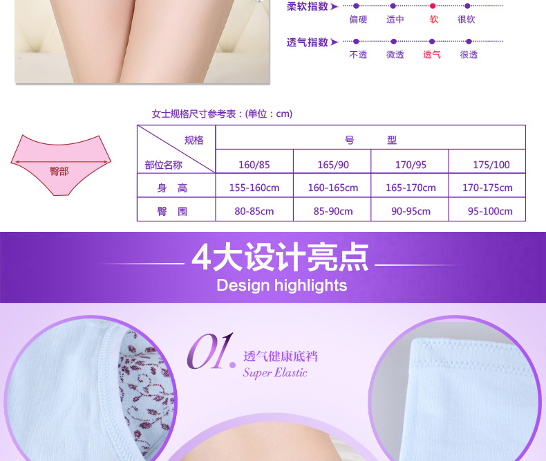 Quần lót Langsha Quần lót nữ bằng vải Quần đùi ôm eo cao Quần đùi nữ kích thước lớn liền mạch gợi cảm quần lọt khe nữ