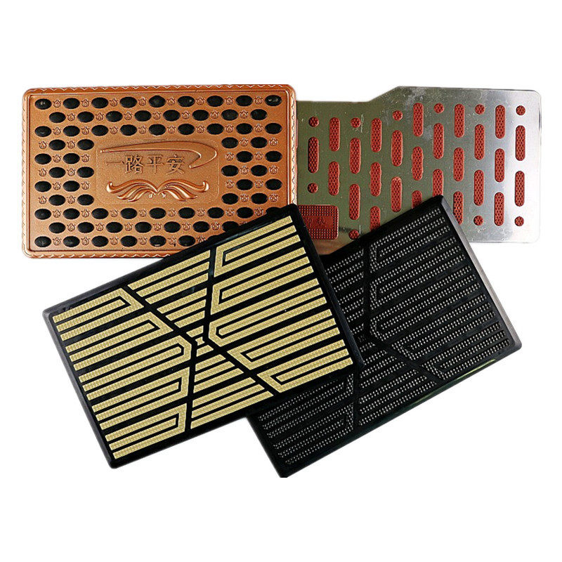 Car foot pedal thickened abrasion-proof non-slip mat brake throttle pedal cab footbed stainless steel non-slip pedal