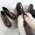 2020 mùa xuân và mùa thu mới giày Martin thoáng khí nữ Phong cách Anh phong cách Hàn Quốc giày cao cổ giày da cao cổ giày Nhật Bản - Kính râm