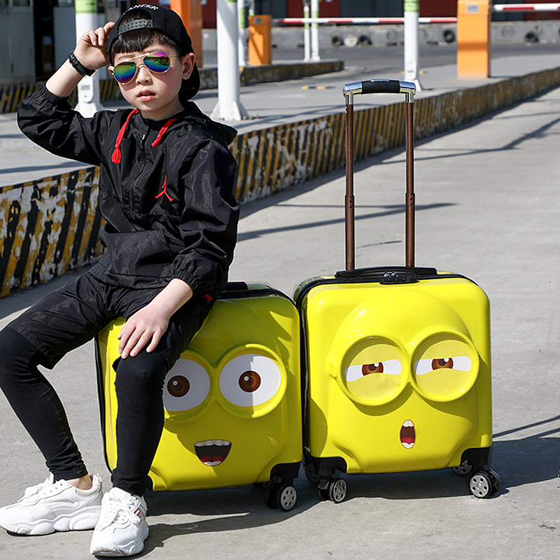 Child Rover Case Male 18 inch Child suitcase Suitcase 20 Inch Universal Wheel Cartoon Den case towed case