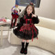 Halloween Kidsren's Clothing Girls Vampire Lolita Cos Clothing 6 Baby Girl Fashionable Fluffy Dress Princess Skirt