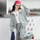 Girls' Sports Casual Outfit 2026 Spring and Autumn Children's Hooded Cardigan Jacket and Wide-Leg Pants Two-Piece Set Stylish and Fashionable