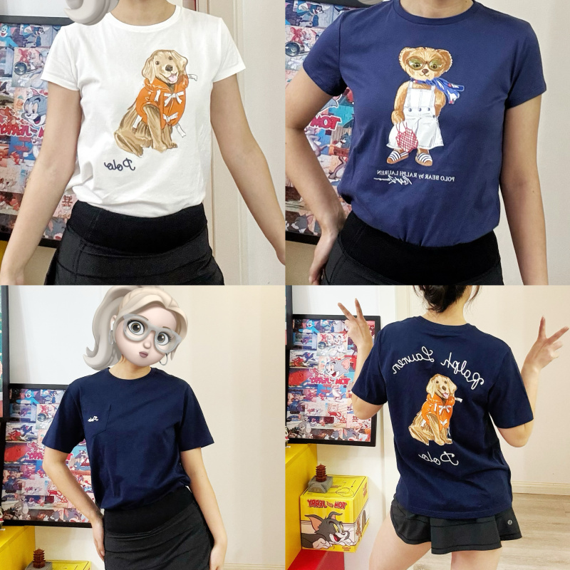 Domestic In-Stock Ralph Lauren/Ralph Lauren Boys' 2025 New Model Puppy Print T-Shirt Short Sleeve
