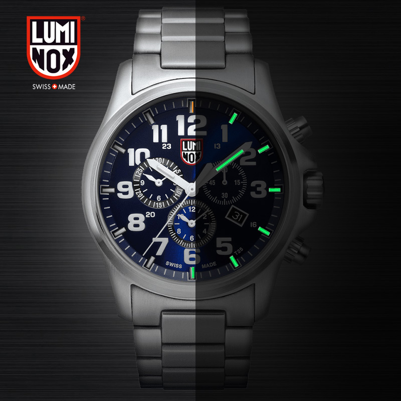 Switzerland Luminox Remino 1944 M waterproof tritium air nightlight three - pin male steel watch