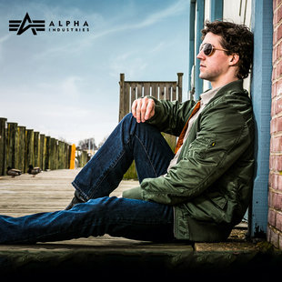 ALPHA INDUSTRIES аль Французский мав классика полет куртка уплотнённый сохраняющий тепло пальто подходит для мужчин и женщин