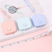 Long poem Candy color fan You portable leather tape measure 1 5m measure measurements Waist waist bust measurement Clothing soft ruler