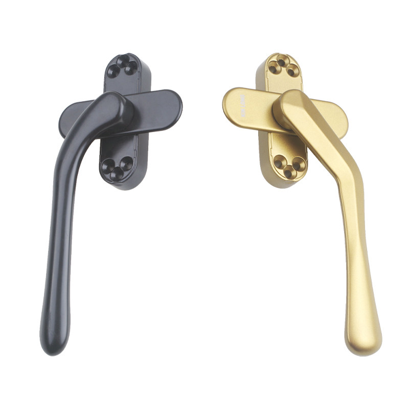 KIN LONG Broken Bridge Aluminum Screen Window Integrated Crooked Handle Diamond Mesh Short Flat Handle Thin Square Shaft Handle