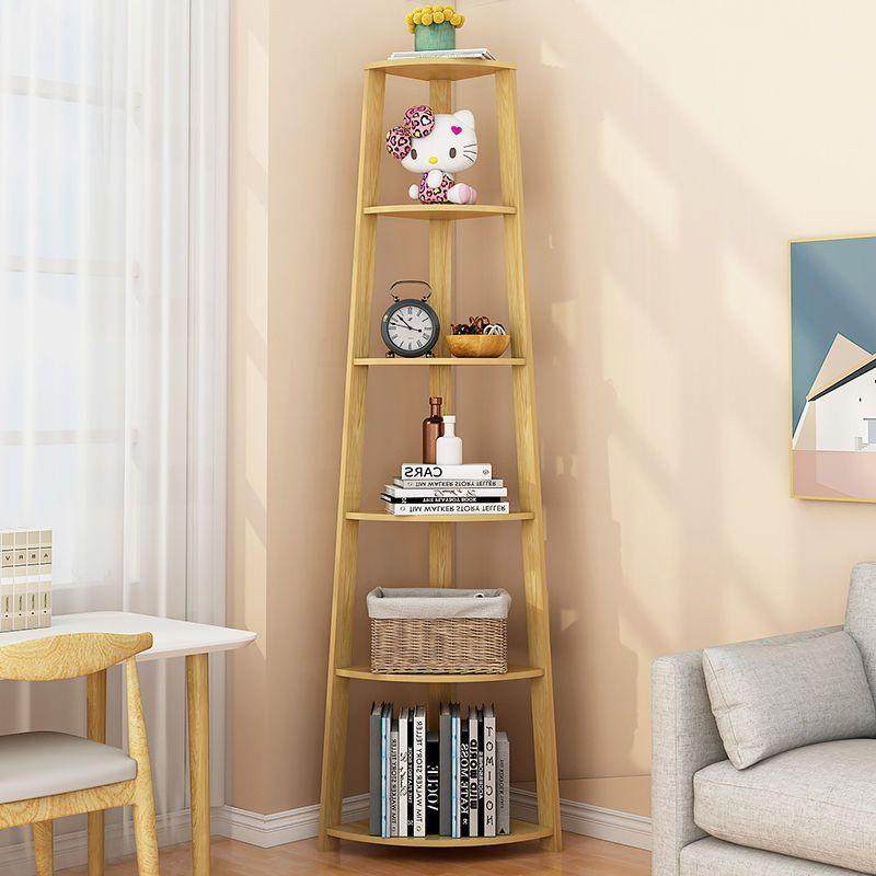 Nordic Corner Shelf floor Creativity Living Room Sofa Multilayer Bookshelves Bedroom Decorated Room Wall Corner Flower Shelf