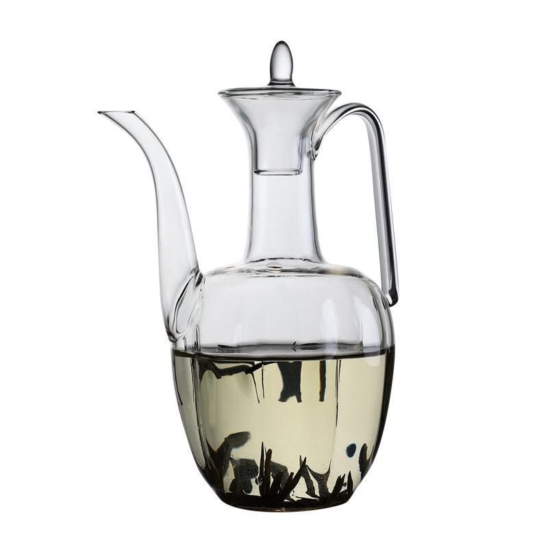 The Heat - resistant glass teapot web celebrity with the imperial concubine pot of imitation song dynasty style typeface ewer boiling kettle temperature hip flask glass pot of electric TaoLu maker