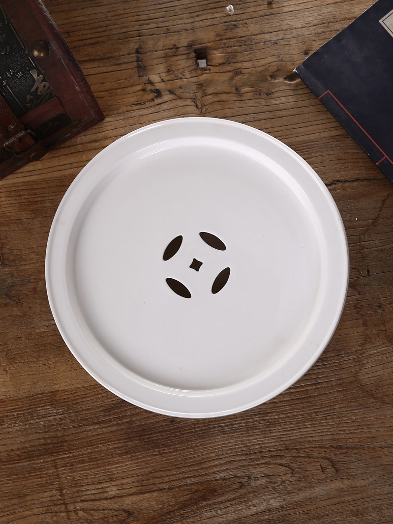 White ceramic big round water large ground water storage disc ipads China contracted White small mini hotel