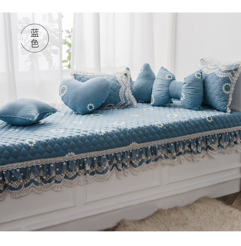 Cửa sổ châu Âu đệm cửa sổ tùy chỉnh đệm cửa sổ đệm đơn giản hiện đại bốn mùa chiếu mat ban công mat có thể được giặt bằng máy - Ghế đệm / đệm Sofa tấm trải ghế sofa mùa hè