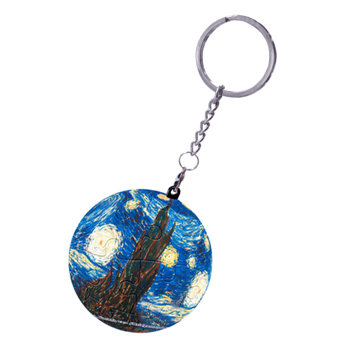 Spot 3D-JP Pintoo stereoscopic sphere puzzle keychain mobile phone chain Van Gogh star night starry sky 24 pieces